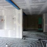 Büro Rohbau - Fußbodenheizung